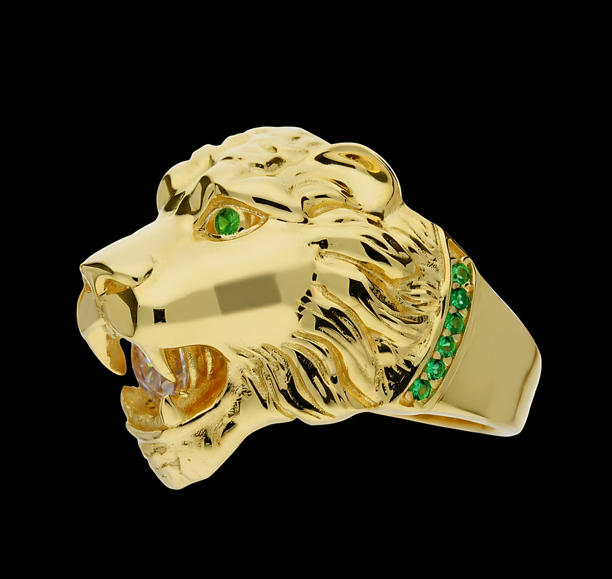 Anello Leone grande oro 18kt
